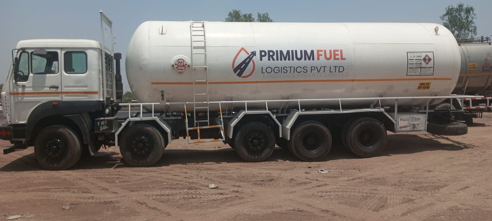 18 MT Tata Single Chassis LPG tanker unit operated by Primium Fuel Logistics